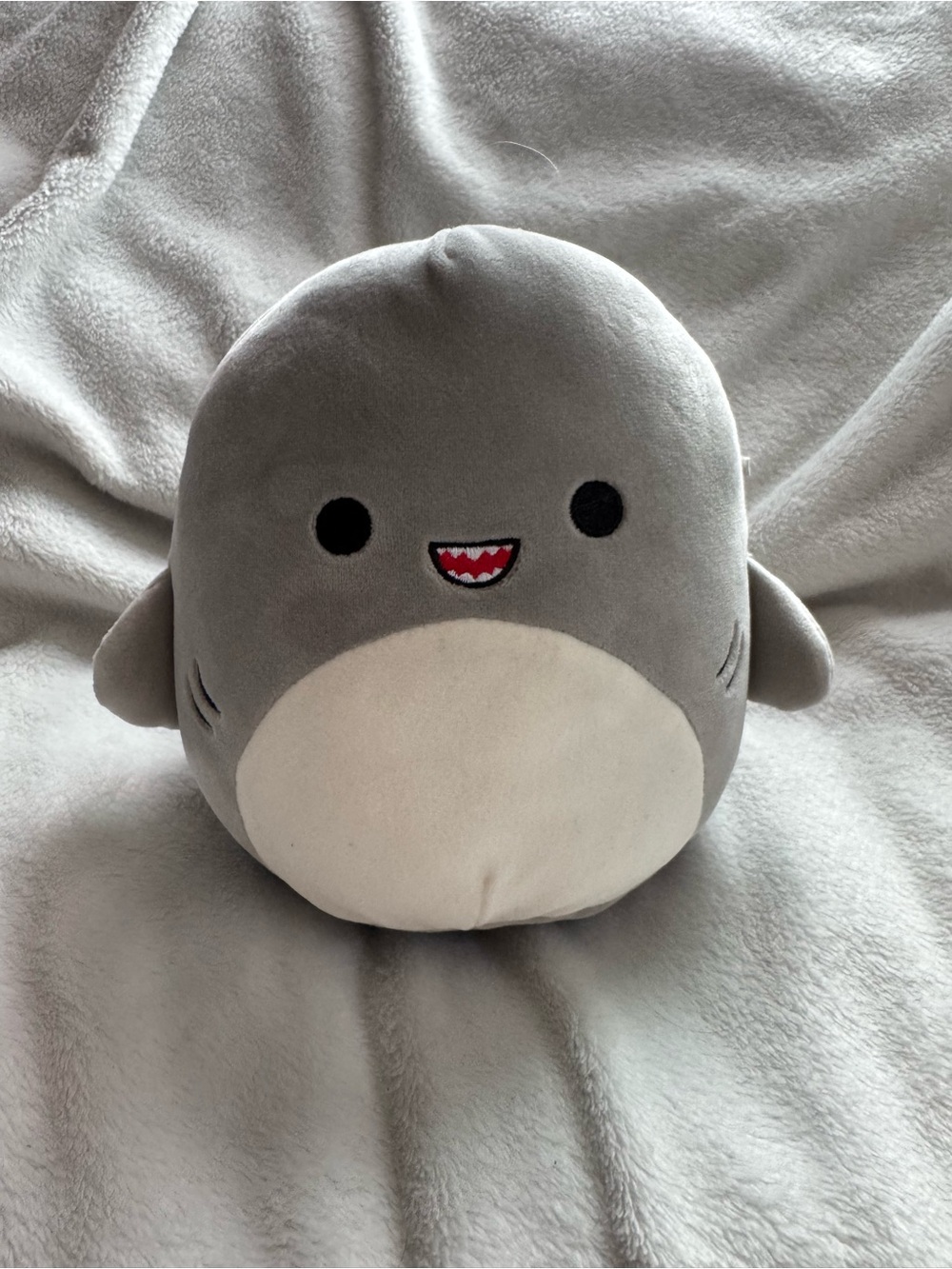 Squishmallows Gray and Cream Shark Plush